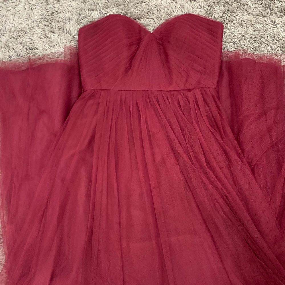 BHLDN Annabelle Black Cherry Dress